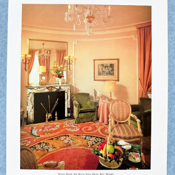 Vintage Ritz Madrid Hotel Ad Print – Luxe Euro Decor Vibe - Picture 2 of 6